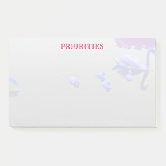Gepersonaliseerde Zwanenmeer Post-it® Notes (Voorkant)