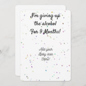 Gepersonaliseerde zwangerschap aankondiging (Voorkant / Achterkant)