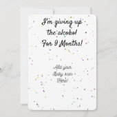 Gepersonaliseerde zwangerschap aankondiging (Voorkant)