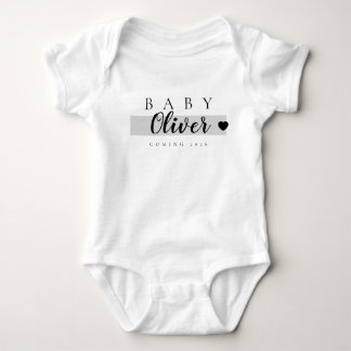 Gepersonaliseerde zwangerschapsaankondiging Baby C Romper
