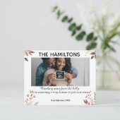Gepersonaliseerde zwangerschapsaankondiging Briefk Briefkaart (Staand voorkant)