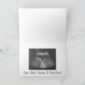 Gepersonaliseerde zwangerschapsaankondiging Kaart (Binnen)