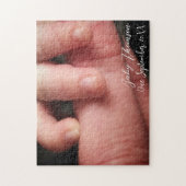 Gepersonaliseerde zwangerschapsaankondiging legpuzzel (Verticaal)