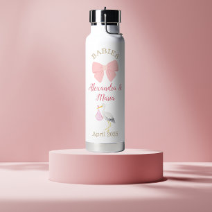 Gepersonaliseerde zwangerschapsaankondiging meisje waterfles