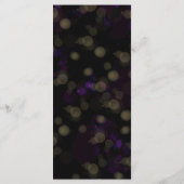 Gepersonaliseerde zwart gouden Paarse Masquerade P Menu (Achterkant)