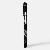 Gepersonaliseerde zwart-wit filialen iPhone Case (Achterkant / Links)