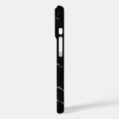 Gepersonaliseerde zwart-wit filialen iPhone Case (Achterkant / Links)