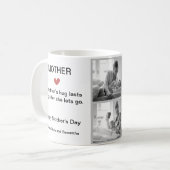 Gepersonaliseerde zwart-wit foto collage Mok (Voorkant links)