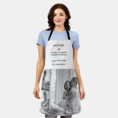 Gepersonaliseerde zwart-wit foto collage Schort (Gedragen)