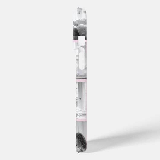 Gepersonaliseerde zwart-wit fotocollage | Case-Mate iPhone case (Achterkant / Links)