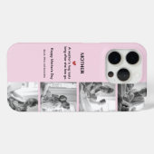 Gepersonaliseerde zwart-wit fotocollage | Case-Mate iPhone case (Achterkant (horizontaal))