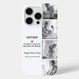 Gepersonaliseerde zwart-wit fotocollage | iPhone 15 pro case