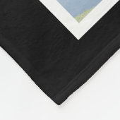 Gepersonaliseerde zwart-wit fotocollage fleece deken (Hoek)