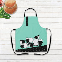 Gepersonaliseerde zwart-wit kudde schapen