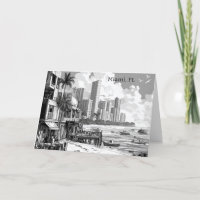 Gepersonaliseerde zwart-wit Miami FL