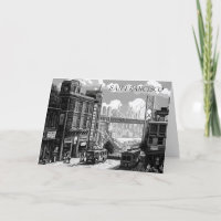 Gepersonaliseerde zwart-wit San Francisco Kaart