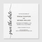 Gepersonaliseerde zwart-wit "Save the Date" (Voorkant)