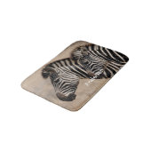 Gepersonaliseerde zwart-wit Zebra Animal Badmat (Gekanteld)