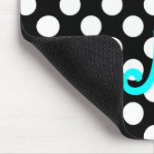 Gepersonaliseerde zwart-witwandelaar muismat (Hoek)