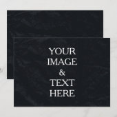 Gepersonaliseerde zwarte, aangepaste, eigen foto (Voorkant / Achterkant)