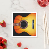 Gepersonaliseerde zwarte akoestische gitaar 2 servet (Insitu)