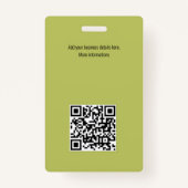 Gepersonaliseerde zwarte badges met foto & Logo -  (Achterkant)