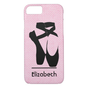 Gepersonaliseerde zwarte baletschoenen en -punt Case-Mate iPhone case