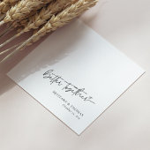 Gepersonaliseerde zwarte 'Better Together' witte b Servet