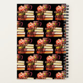 Gepersonaliseerde zwarte boeken en thee (Achterkant)