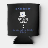 Gepersonaliseerde zwarte bruinmakreel Casino Weeke Blikjeskoeler (Voorkant)