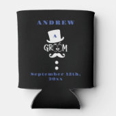 Gepersonaliseerde zwarte bruinmakreel Casino Weeke Blikjeskoeler (Achterkant)