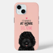 Gepersonaliseerde zwarte Cockapoo Case-Mate iPhone Case (Achterkant)
