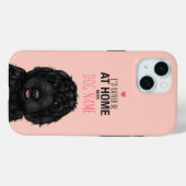 Gepersonaliseerde zwarte Cockapoo Case-Mate iPhone Case (Achterkant (horizontaal))