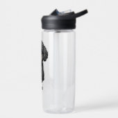 Gepersonaliseerde zwarte Cockapoo Waterfles (Links)