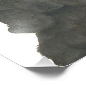 Gepersonaliseerde zwarte Cocker Spaniel Art Foto Afdruk (Hoek)