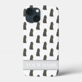 Gepersonaliseerde zwarte Cocker Spaniel Dog Case-Mate iPhone Case