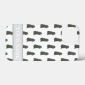 Gepersonaliseerde zwarte Cocker Spaniel Dog Case-Mate iPhone Case (Achterkant (horizontaal))