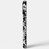 Gepersonaliseerde zwarte Damask Case-Mate iPhone Case (Achterkant / Links)