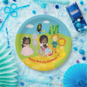 Gepersonaliseerde zwarte Dorthy van OZ Papieren Bordje (Feest)