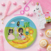 Gepersonaliseerde zwarte Dorthy van OZ Papieren Bordje (Feest)