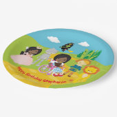 Gepersonaliseerde zwarte Dorthy van OZ Papieren Bordje (Gekanteld)