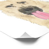 Gepersonaliseerde zwarte en bruine Duitse herder k Foto Afdruk (Hoek)