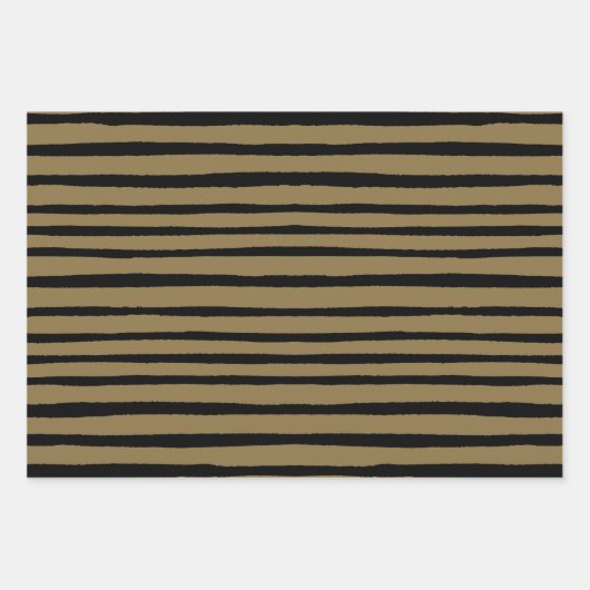 Gepersonaliseerde zwarte en gouden kerstcadeautjes inpakpapier vel (Voorkant 2)