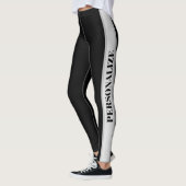 Gepersonaliseerde zwarte en grijze Leggings