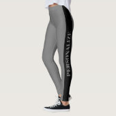 Gepersonaliseerde zwarte en grijze Leggings (Links)