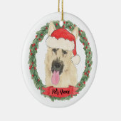 Gepersonaliseerde zwarte en Tan German Shepherd Keramisch Ornament (Rechts)