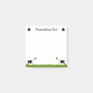 Gepersonaliseerde zwarte en witte Alpine Dairy Goa Post-it® Notes
