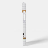 Gepersonaliseerde zwarte en witte Basketball Jerse Case-Mate iPhone Case (Achterkant / Links)