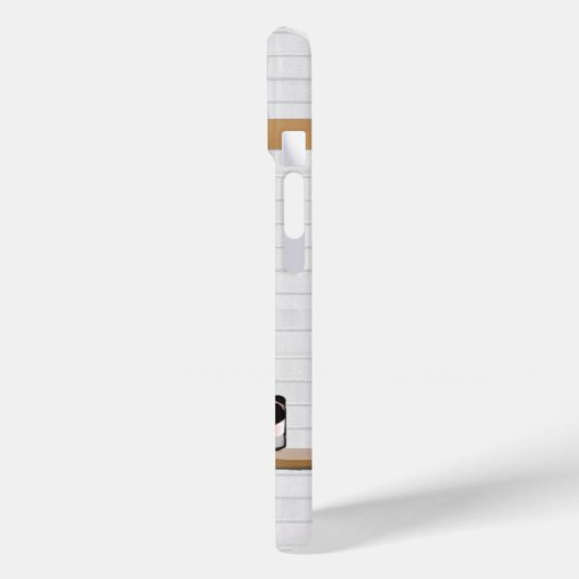 Gepersonaliseerde zwarte en witte Basketball Jerse Case-Mate iPhone Case (Achterkant / Links)