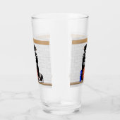 Gepersonaliseerde zwarte en witte Basketball Jerse Glas (Rechts)